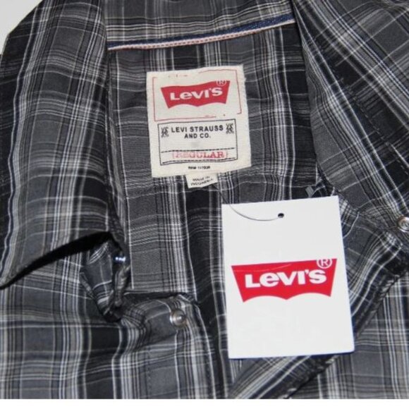 New Levi's Barstow Western Shirt Men's Size XL Regular Fit - Picture 8 of 10